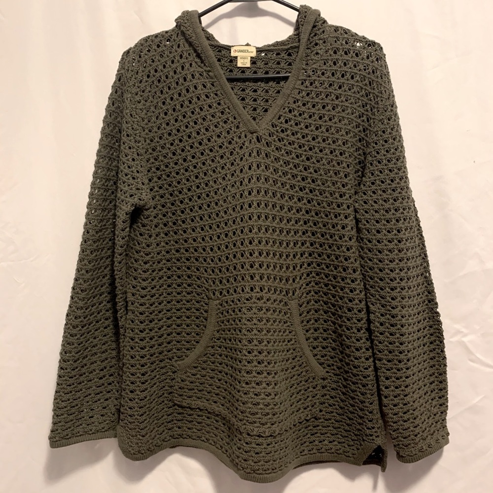 Gander Mountain Hooded Green Pullover Size L